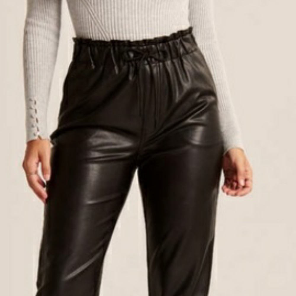 Abercrombie & Fitch Vegan Leather Jogger